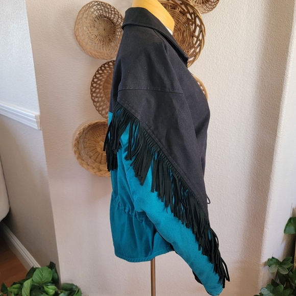 VTG Rockies Western Fringe Jacket SZ M - Picture 5 of 9